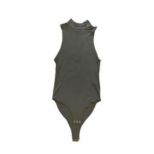 Green high neck body suit